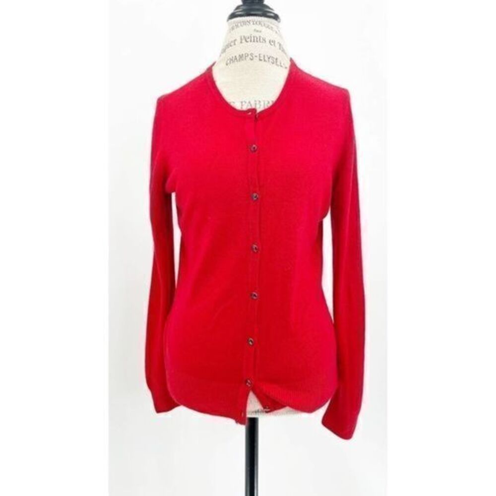 NEW YORK AND COMPANY Red Fancy Cardigan MEDIUM